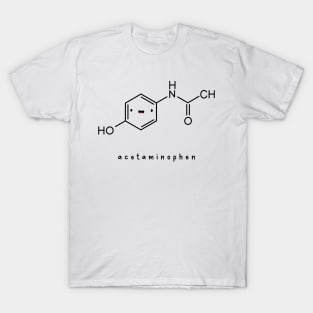 Kawaii Acetaminophen Paracetamol Chemical Structure T-Shirt